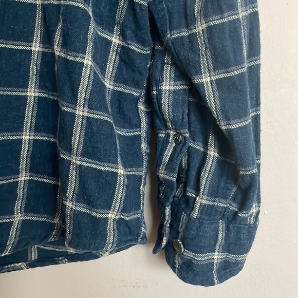 Vintage Navy Blue Flannel Shirt - Picture 4 of 5